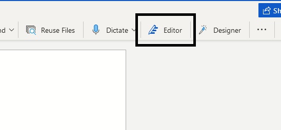 Microsoft Editor Step 2