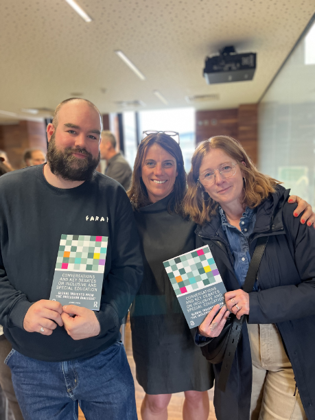 3 people with books
