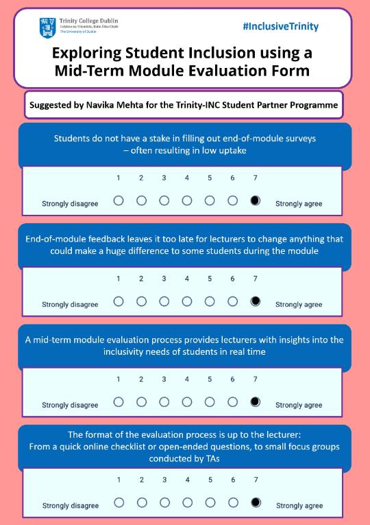 Exploring Student Inclusion using a ​Mid-Term Module Evaluation Form poster