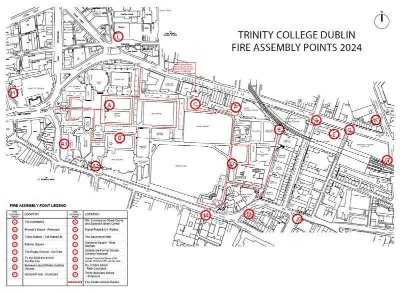 TCD Fire Assembly points 2024