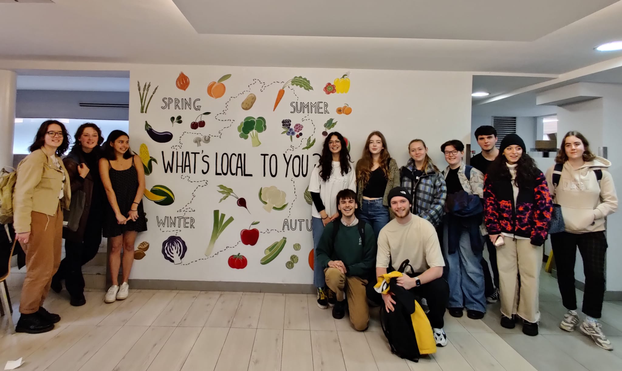 Irina Georgantzis and Friends at the mural
