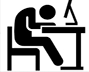 Working at a desk