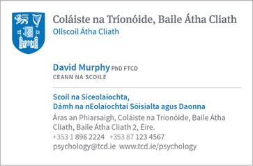 Business Card - Irish
