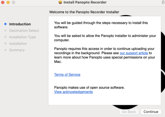 6 - Panopto install wizard start scrshot