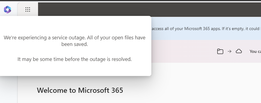 Microsoft 365 Apps Issue