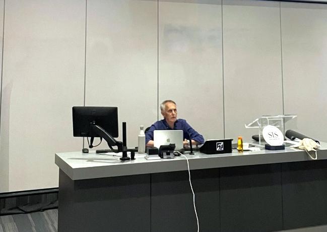 David Forgacs speaking at the Society for Italian Studies Biennial Conference at Trinity College Dublin.