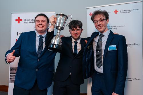 Pictured: Winners Daragh Dunne, Conor O'Dempsey and Conor Metcalfe