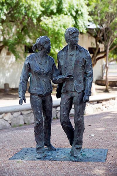 Anti apartheid sculpture