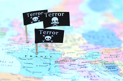 Terror Map Stock Image