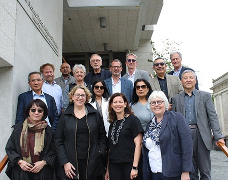 The Board of the Consortium of Humanities Centres and Institutes with Chair Sara Guyer