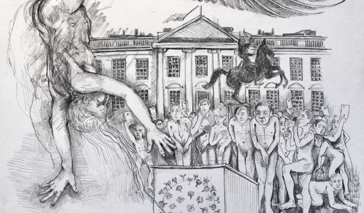 Rita Duffy, The Emperor’s New Clothes, 2020