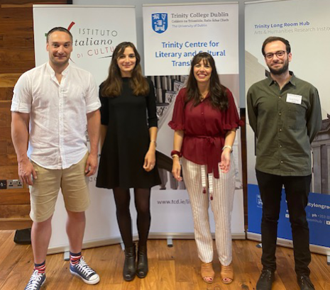 Conference organizers Dr James Hadley, Dr. Claudia Dellacasa, Dr Enrica Maria Ferrara and Andrea Bergantino