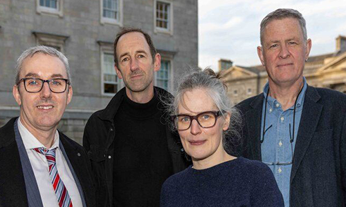 Dr Cathal McCrory (Medical Gerontology), Dr Colm Cunningham (Neuroscience), Dr Anne Dolan (History) and Prof. Micheál O'Siochrú (History)