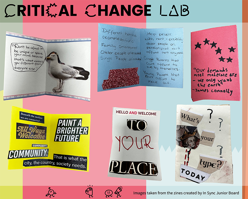 Zines created as part of the Critical ChangeLab project