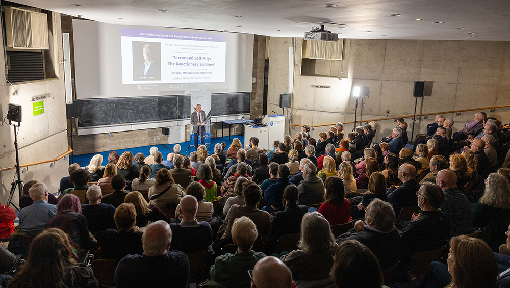 Fintan O'Toole delivering the Annual Edmund Burke Lecture 2024