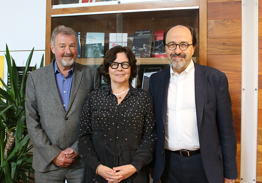 Left to Right: Rick Rylance, Eve Patten and Bill Emmott