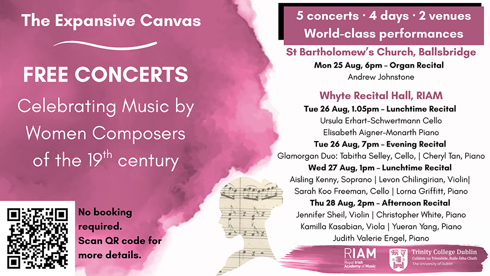 List of recitals taking place as part of The Expansive Canvas conference