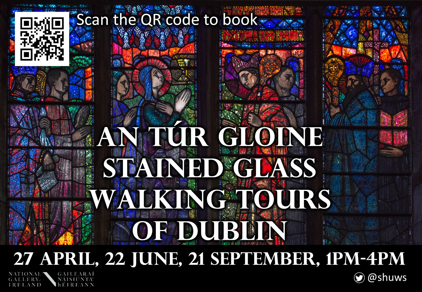 An Túr Gloine - Stephen Huws is leading this walking tour of Stained Glass Windows of Dublin for the National Gallery