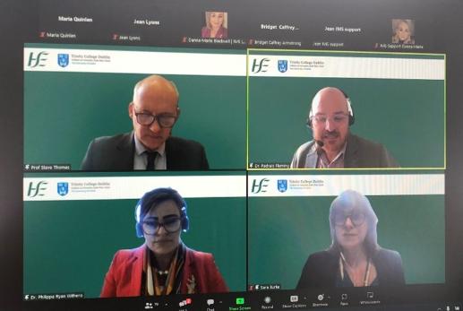 Screenshot of presenters