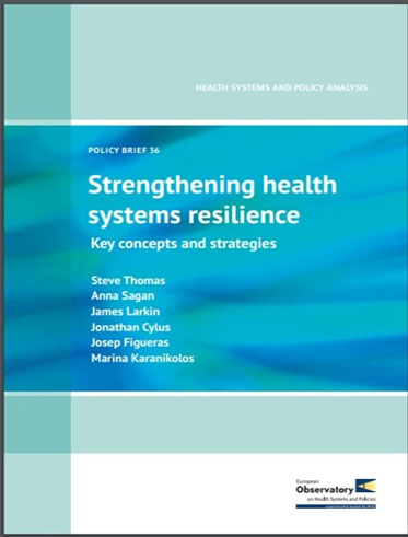 Image of policy brief cover - Strengthening health systems resilience