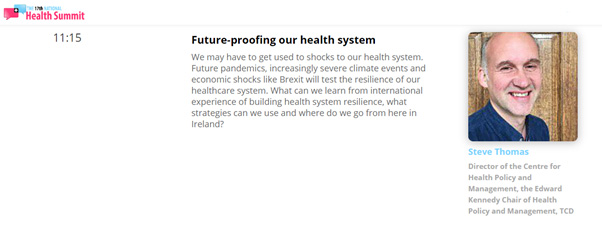 Image of slide - future proofing our health system