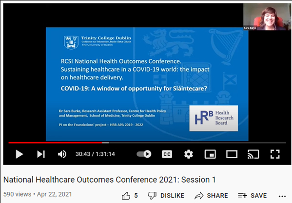 Image of slide from conference presentation