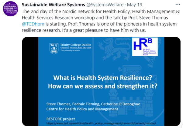 Image of slide - What is Health System Resilience