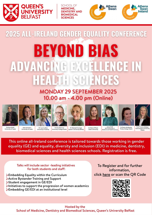 Flyer about a gender equality conference taking place
