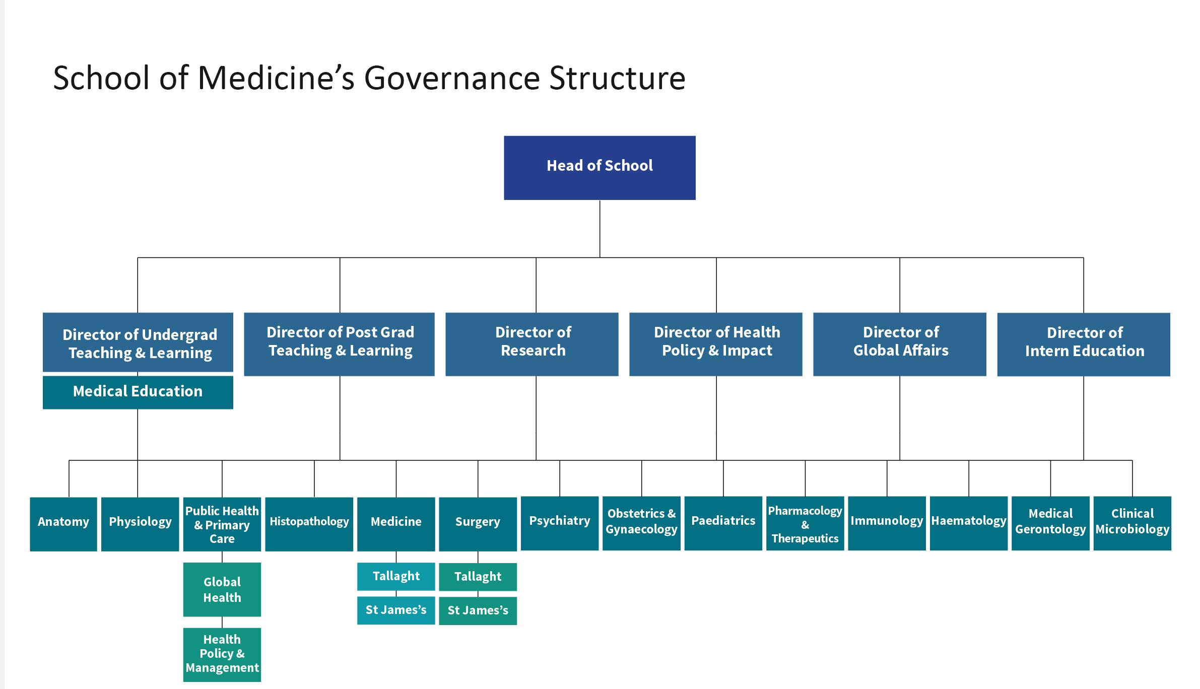 School of Medicine Governance Plan