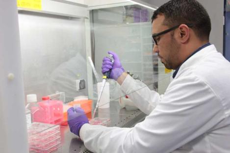 science man in the lab