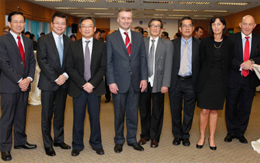 Representatives of Nanyang Polytechnic in Singapore and Trinity College Dublin