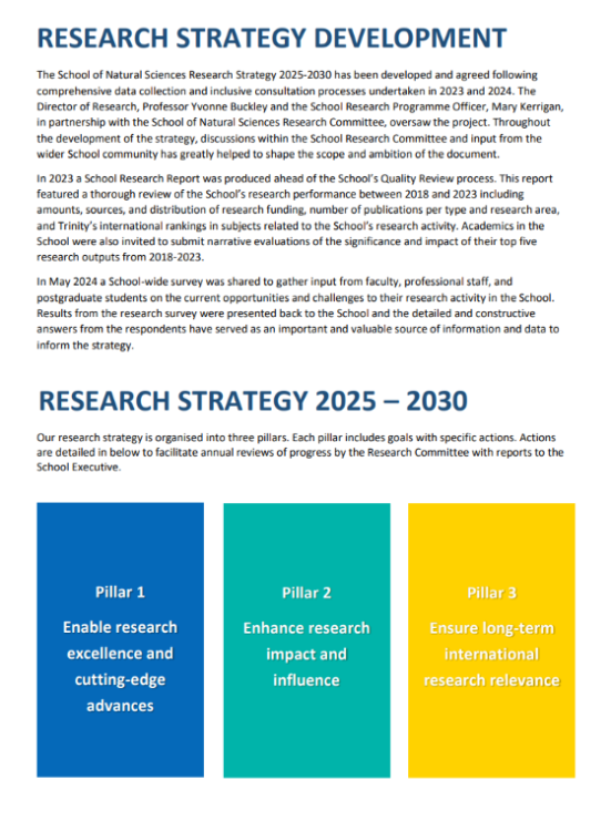 Research Strategy 2025-2030 page of doc
