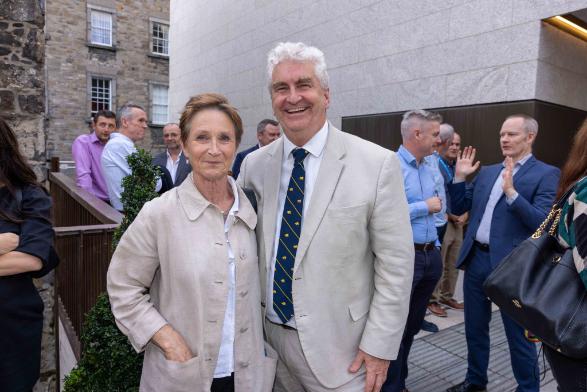 Man and woman posing
