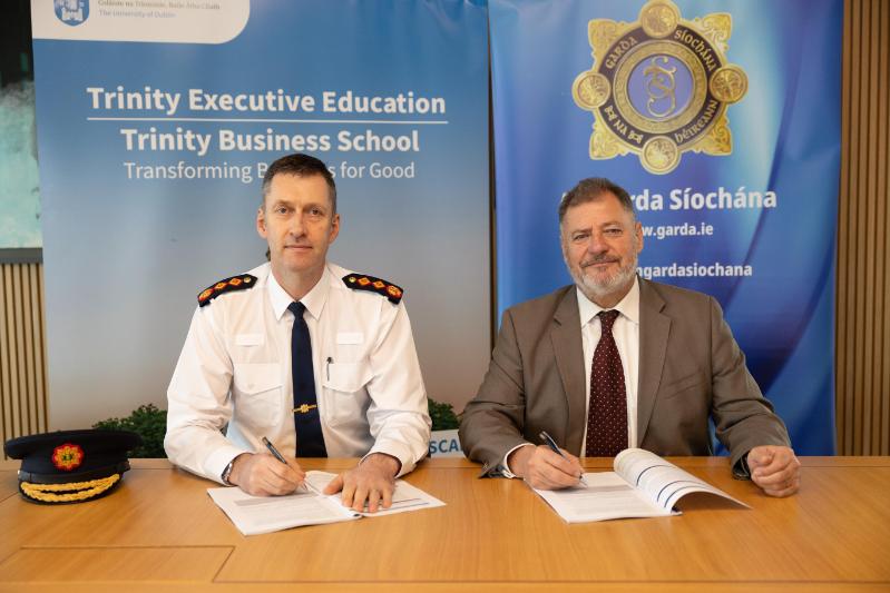 Garda Commissioner Justin Kelly and Michael Flynn