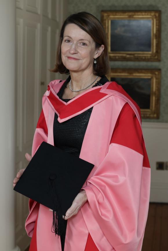 Woman in degree robes