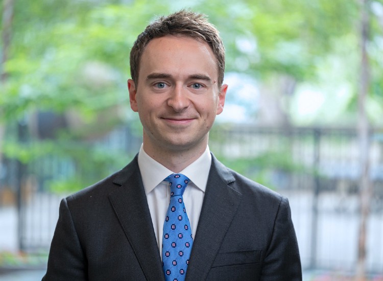Young man in a suit