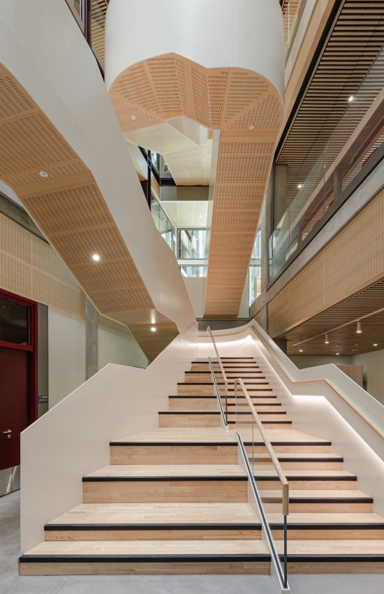Stairwell of a modern building