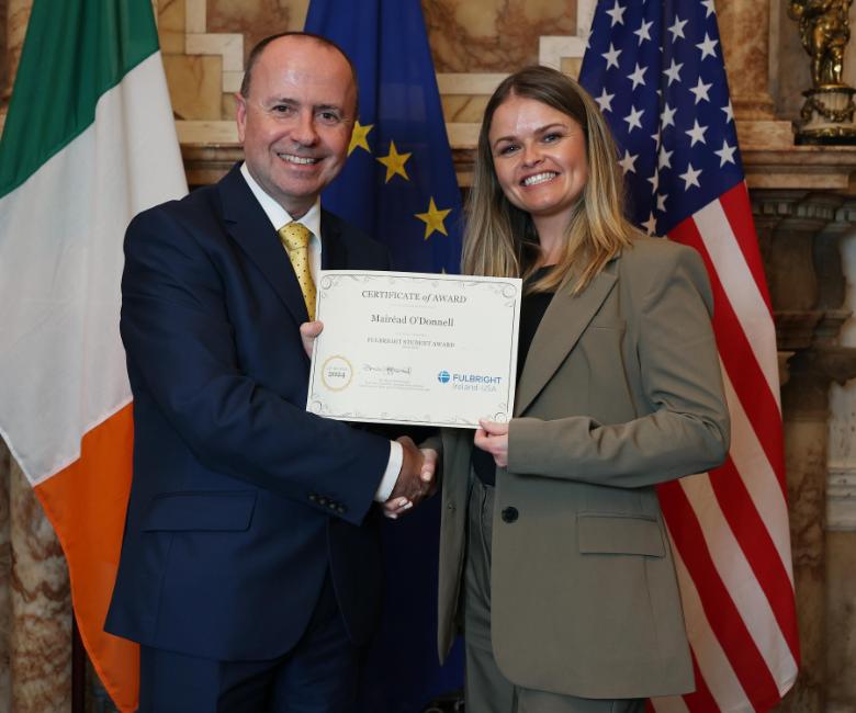 Fulbright Ireland Board Chair Prof Paul Donnelly & Mairéad O'Donnell