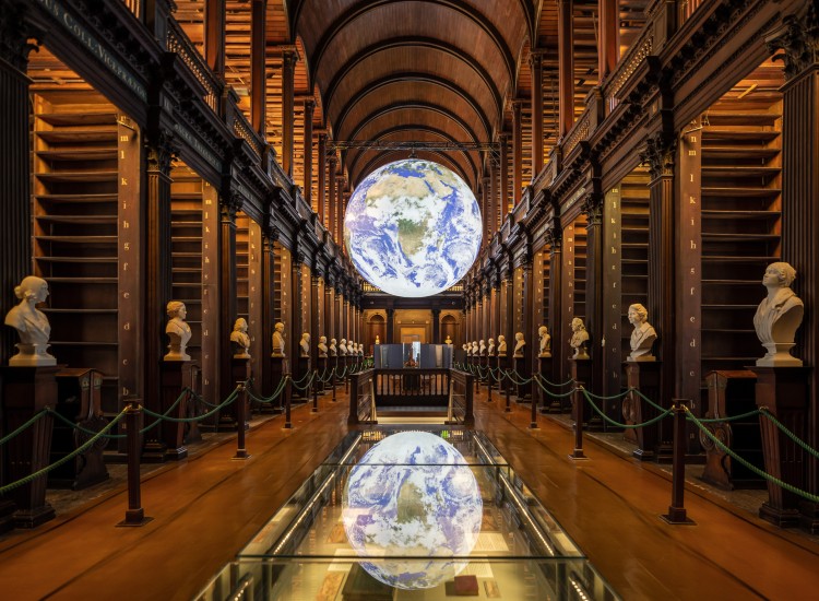 Large Globe in library