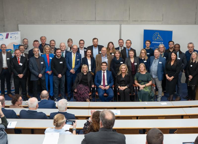 Representatives from the PEACE-Air project at the launch of the programme.