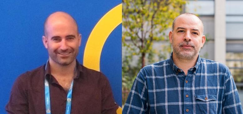 Remi Rateau, lead author of the study (left), and Juan Diego Rodriguez-Blanco, principal investigato