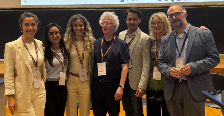 Conference Organising Committee, left to right: Dr Mara Josi (UCD), Dr Serena Laiena (UCD), Dr Serena Vandi (TCD), Professor Paolo Acquaviva (UCD), Dr Marco Bellardi (UCD), Professor Clodagh Brook (TCD), Dr Igor Candido (TCD).