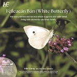 Book cover of a butterfly on a flower, with text