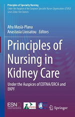 Kidney care book cover in purple and blue with white text