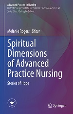 spiritual dimensions book cover in blue with graphic and white text
