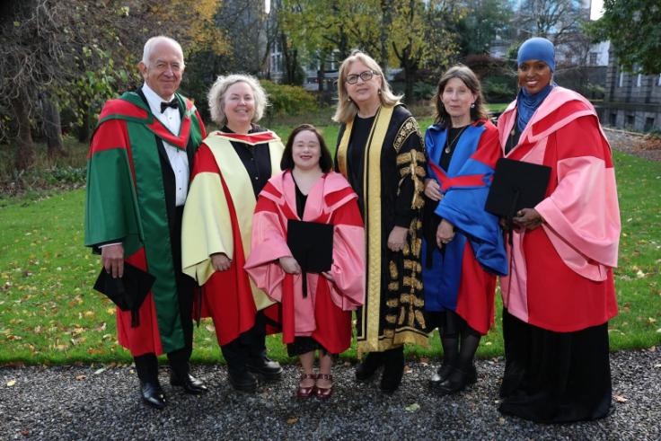 Mei Lin Yap and fellow honorary degree recipients