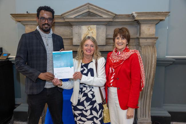 Staff from the school of nursing and midwifery with award