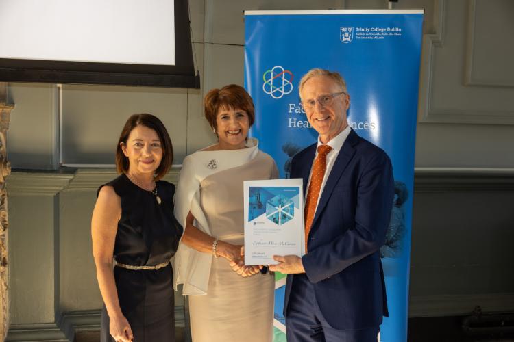 Receiving award