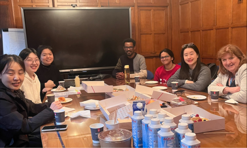 International students attend lunch