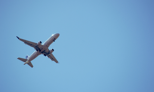 Plane in sky